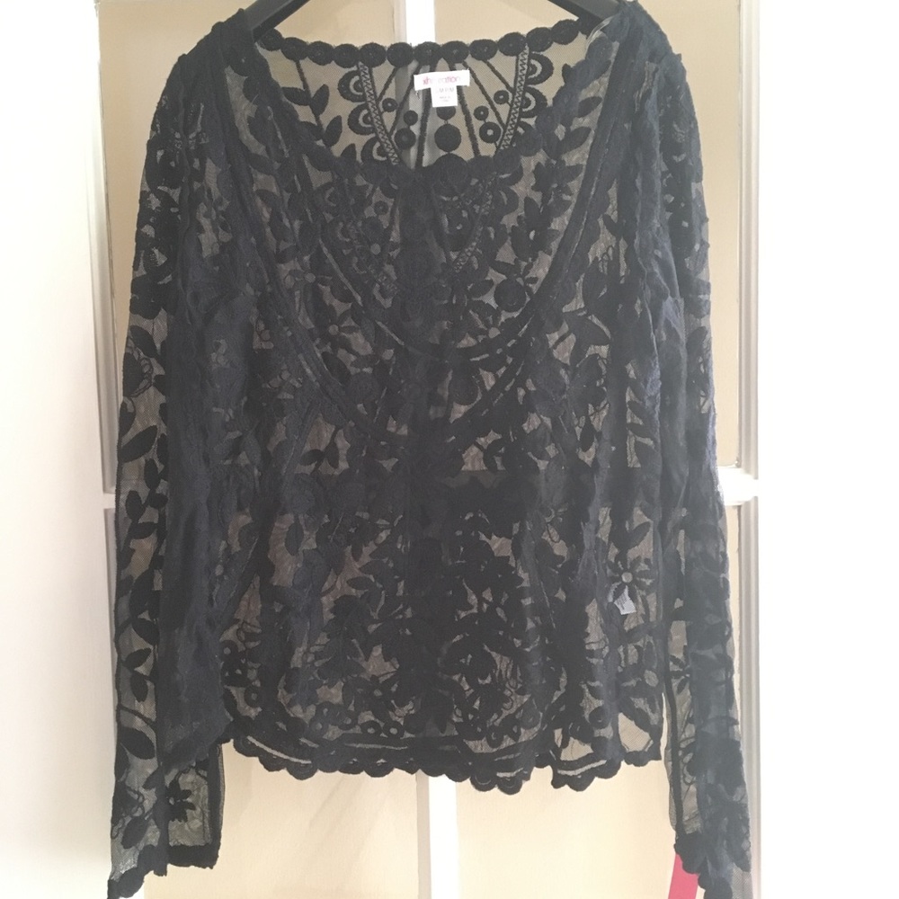 Black Lacey top
